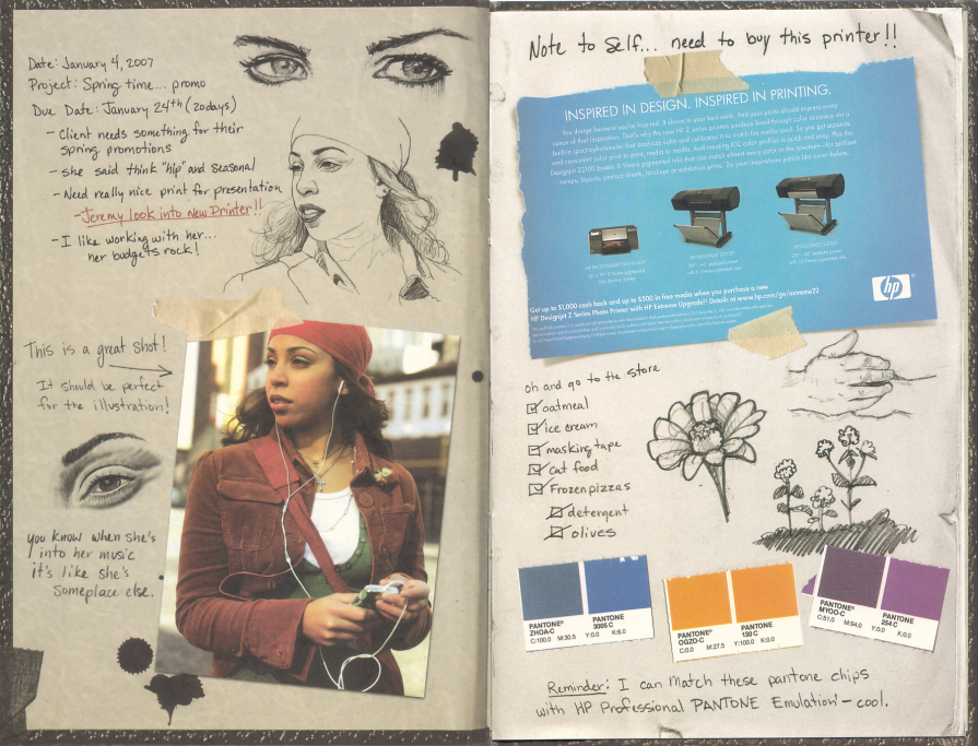 HP Graphic Arts Sketch Book