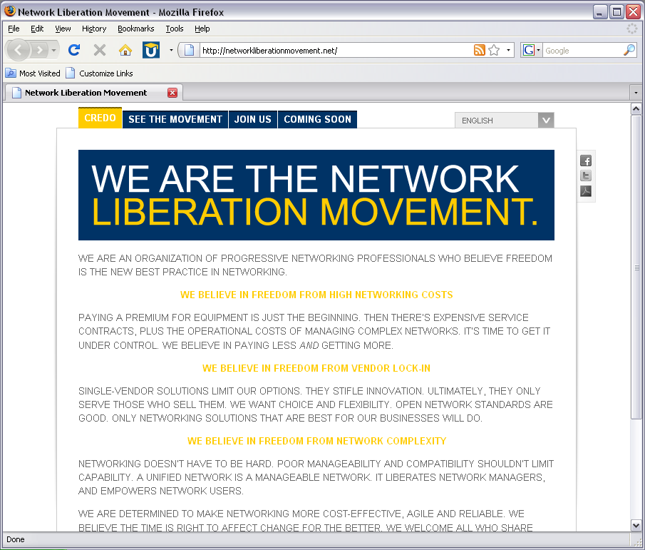 HP Network Liberation Movement Online Teaser